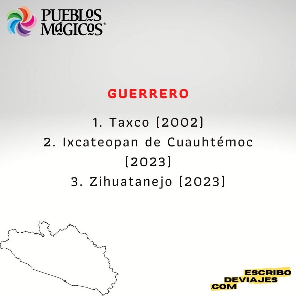 12 Guerrero Pueblos Magicos 2023 escribo de viajes