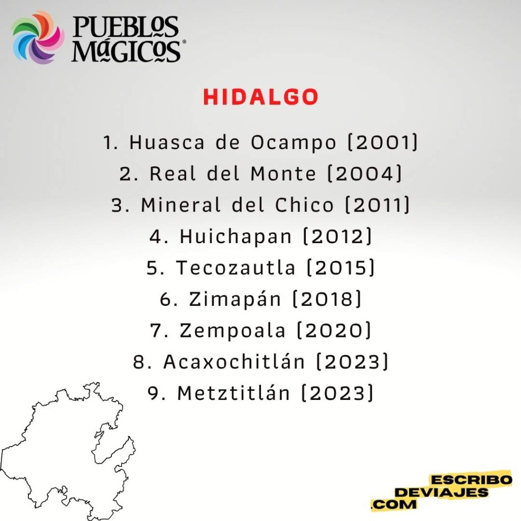 13 Hidalgo Pueblos Magicos 2023 escribo de viajes