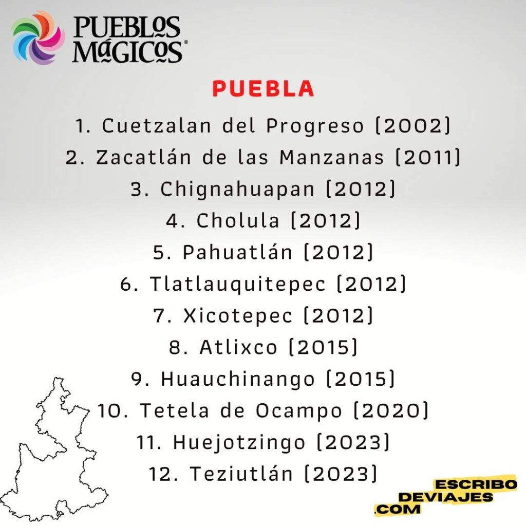 20 Puebla Pueblos Magicos 2023 escribo de viajes