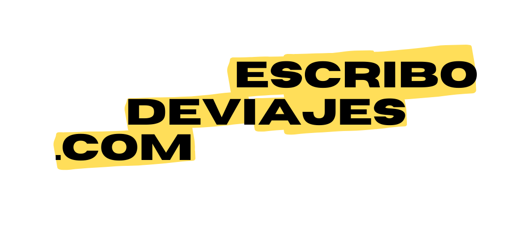 Escribo de Viajes